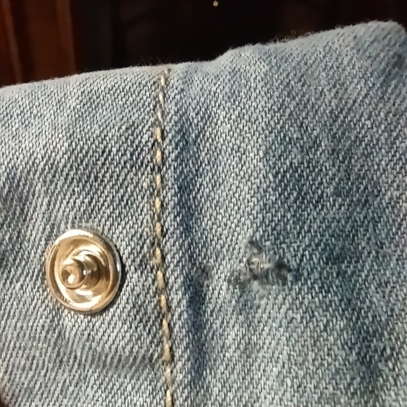 Lone Star, Juniors Sz Med, Lt Weight Cotton Denim Jacket, Snap Front, NWTs - Picture 10 of 15